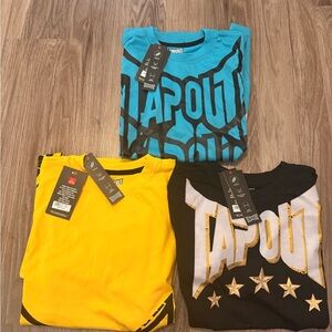 Tapout Kids Tees - Dynamic Blue, Bright Yellow, Bold Black